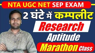 Research Aptitude in Hindi II Nta Ugc Net II Complete Research Methodology Marathon Class [upl. by Aihselat]