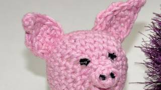 Häkeln  Amigurumi Schweinchen  Teil 3  Die Teile zusammennähen [upl. by Ecirtap]