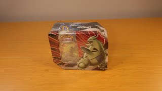 Pokemon V Strikers Tins Tyranitar Opening [upl. by Selokcin]