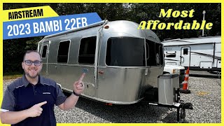 MOST Affordable 22’ Airstream Trailer  2023 Bambi 22FB [upl. by Asabi]