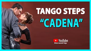 ARGENTINE TANGO STEPS quotCadenaquot Technique for Leaders amp Followers [upl. by Akemahc]