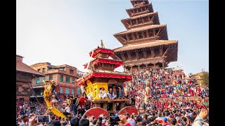 Biska jatra live from bhaktapur 2080 II Day 1 II SarokarTVHD [upl. by Anoirtac]