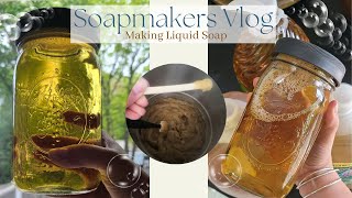 Making Liquid Soap From Scratch Liquid Glycerin Soap Tutorial [upl. by Ahsinyar]