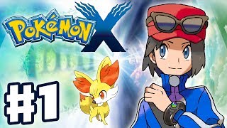 Pokemon X and Y  Gameplay Walkthrough Part 1  Intro and Starter Evolutions Nintendo 3DS [upl. by Xymenes]