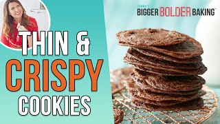 Thin amp Crispy Chocolate Chip Cookies 🍪 [upl. by Chapin]