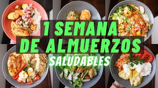 UNA SEMANA DE ALMUERZOS SALUDABLES  Michela Perleche [upl. by Kylila551]