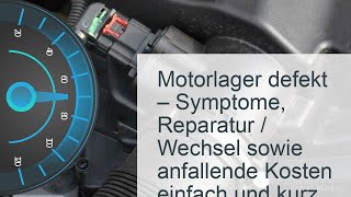 Motorlager  Motorhalter defekt  Kosten ► Symptome ► Reparatur [upl. by Lathrope]