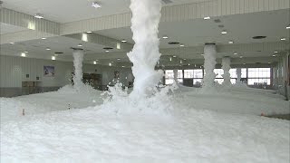 Foam FireSuppression System Initial Test [upl. by Basset]