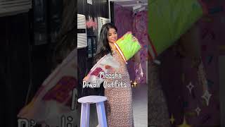 Meesho Diwali Outfit 🌸 meesho meeshohaul diwalioutfits ytshorts [upl. by Hedveh]