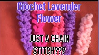 How to Crochet a Lavender Flower Easy Tutorial for Beginners [upl. by Alvita]