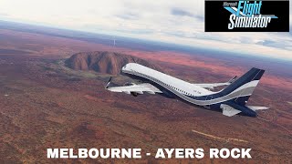 A320neo flight Melbourne to Ayers Rock Uluru Microsoft Flight Sim  4K 60fps [upl. by Teodora]