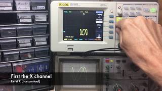 Rigol DS1052E Scope Lissajous figures [upl. by Aseeram]