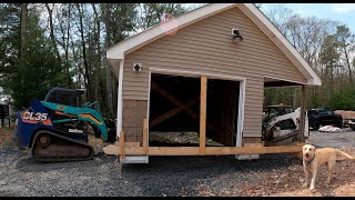 Move garage bury propane tank pour slab [upl. by Ludba514]