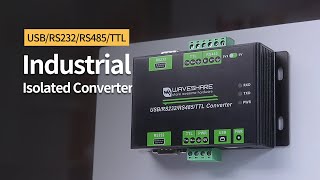 Industrial converter Isolated MultiBus USB  RS232  RS485  TTL communication [upl. by Forrester]