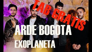 EXOPLANETA  Arde Bogotá  Cover Guitarra  TAB [upl. by Lahsiv]