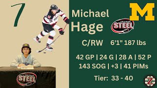 Michael Hage  Michigan  Montreal Canadiens 21st Pick  2024 NHL Draft  Spoked Z on Juddz Budz [upl. by Yancy]