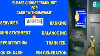 Hindi SBI all ATM services explain in details  sbi personal banking  sbi netbanking [upl. by Ara]