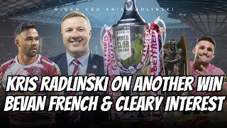 Wigan CEO Kris Radlinski on the Warriors Grand Final win Bevan French amp quotinterestquot in Nathan Cleary [upl. by Odell]