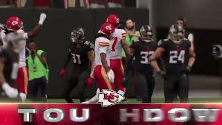 NFL Madden Sim Kansas City Chiefs at Atlanta Falcons Week 3 2024 [upl. by Johnstone]