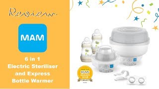 UNBOXING amp GIVEAWAY  Mam 6 in 1 Steriliser amp Bottle Warmer [upl. by Clareta]