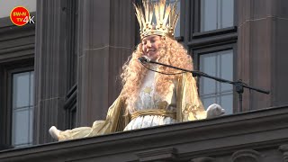 Das Nürnberger Christkind zu Besuch auf dem Schweinfurter Weihnachtsmarkt [upl. by Jolyn]