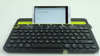 Logitech K480 prova della tastiera per Android [upl. by Rickey]