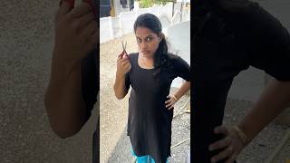 I will cut yours today❤️Funny videos shorts youtubeshorts klshobasureshani [upl. by Esinek]