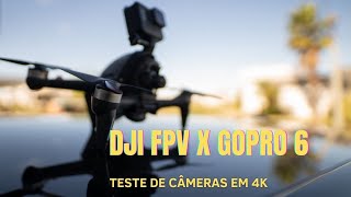 Dji FPV vs GoPro Hero 6 e recebidos do AliExpress [upl. by Arbmat]