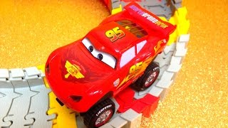 Disney Cars Lighting McQueen FlexiTrax [upl. by Anailuy]