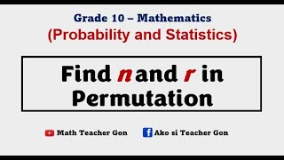 Finding the Unknown n and r in Permutation  Probability and Statistics [upl. by Agnew401]