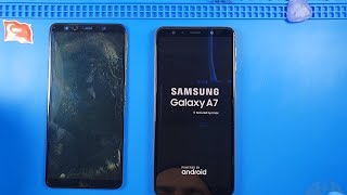 Samsung Galaxy A7 2018 A750 Ekran Değişimi 🇹🇷 [upl. by Hsevahb]