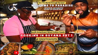 Cooking In Guyana prt1  South AmericanWest Indian Foods  Welcome To Paradise [upl. by Oilerua]