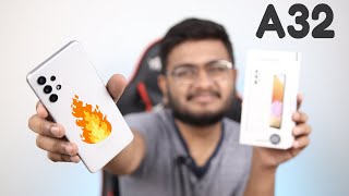 Samsung Galaxy A32 Unboxing  The Most Affordable 90Hz Amoled [upl. by Crystie977]