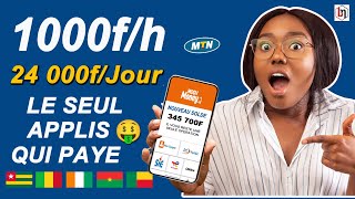 Je Gagne 1000f par Heure avec Cette Nouvelle Application via Mobile Money [upl. by Ahsinyd708]