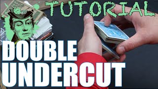 EASY CARD CONTROL  THE DOUBLE UNDERCUT  card magic basics tutorial [upl. by Nirrak599]