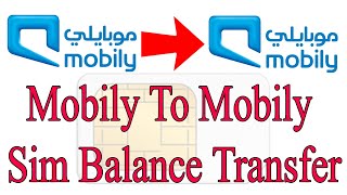 mobily to mobily sim balance transfer [upl. by Aholla]