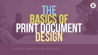 The Basics of Print Document Design [upl. by Ellie]