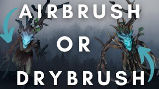 2 Ways to paint Sylvaneth Dryads Drybrush or Airbrush Why not both [upl. by Bekah]