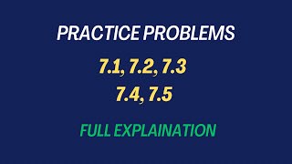 practice problem 71 72 73 74 chemical equilibrium [upl. by Eeruhs]