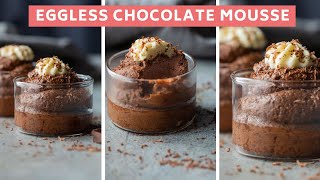 This Eggless Chocolate Mousse just takes 15 minutes [upl. by Sokram]