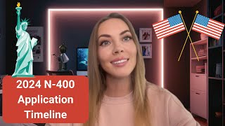 2024 US CITIZENSHIP APPLICATION TIMELINE PROCESSING TIME  N400 APPLICATION [upl. by Bergerac572]