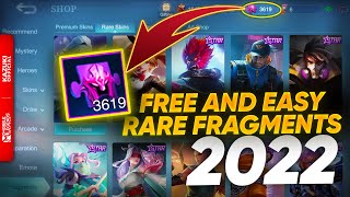 11 WAYS TO FARM RARE SKIN FRAGMENTS FASTER IN 2022  MOBILE LEGENDS BANG BANG [upl. by Liberati]