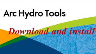 How to download Arc hydro tools Watershed  GIS Tube ArcGIS [upl. by Dusza]