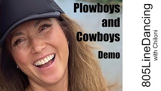 Plowboys amp Cowboys  Line Dance Tutorial Demo [upl. by Ytsanyd]