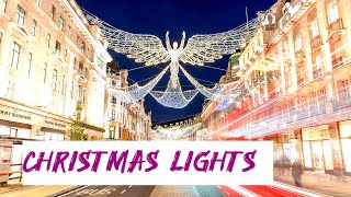 Christmas lights at Regent Street London 2024  Hussain’s Punjabi World [upl. by Notlef]