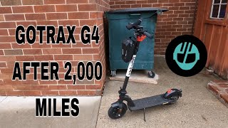 GOTRAX G4 AFTER 2000 MILES [upl. by Nonnek]