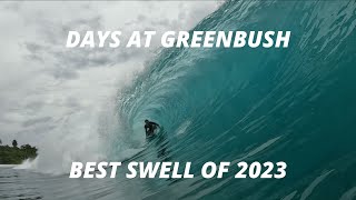 DAYS AT GREENBUSH  THE BEST SWELL IN 2023 [upl. by Onitsuj]