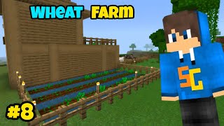 Wheat Farm  Minecraft Gameplay 8 [upl. by Aivax]