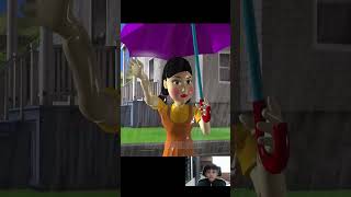 Squid Game Makeup Harley Quinn Cut Wooden Bridge Troll Miss T and Neighbor shortsvideo [upl. by Akirehs]