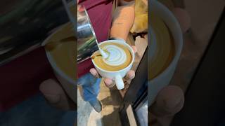 flat white latte art shorts coffee tranding [upl. by Epp]